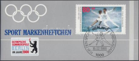 FRG, Berlin Olympics 2 stampbooklets NSZK, Berlin 1988 Olimpia 2 db bélyegfüzet