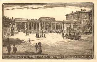 London, Hyde Park Corner, autobus