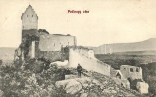 Vág-Podhragy, Vár; Platzko Gyula kiadása / castle
