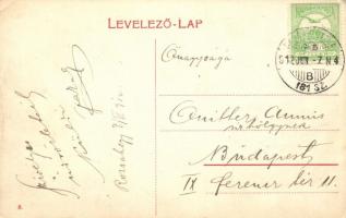 Rózsahegy, Vág-részlet, piac / riverside, market place (EK)