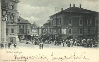 Selmecbánya, Kossuth tér, Deák utca / market place