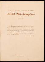 1955-1956 Hajdú-Bihar megye és Debrecen város Bartók Béla ünnepi éve 1955-1956, programfüzet, Bartók...