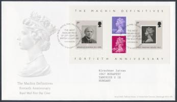 Definitive stamp block FDC, Forgalmi bélyeg blokk FDC-n