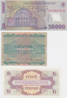 60db vegyes magyar és külföldi bankjegy tétel T:vegyes