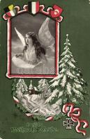 Christmas, crest, WWI propaganda
