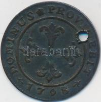 Svájc/Bern Kanton 1798. 4kr Billon T:2-,3 lyuk
Swiss Cantons/Bern 1798. 4 Kreuzer Billon C:VF,F hole...