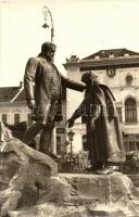 Zilah, Wesselényi-szobor / statue, restaurant, photo, vissza So. Stpl