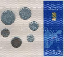 Hollandia 1950-1980. 1c-2G 6klf darab "Az utolsó Gulden forgalmi pénzek" szettben T:1,2
Ne...