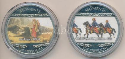Libéria 2004. 10$ "Szabadság pillanatai - Kivonulás Egyiptomból Kr.e. 1250." + "Szaba...
