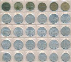 ~350db-os vegyes külföldi fémpénz gyűjtemény érmetartó albumban T:vegyes
~350pcs of diff. coins in c...