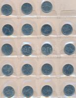 ~350db-os vegyes külföldi fémpénz gyűjtemény érmetartó albumban T:vegyes
~350pcs of diff. coins in c...