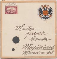 1921 Schima Bandi (1882-1959): Az orosz vörös forradalom. Vegyes technika. Futott lapként elküldve /...