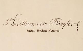 1930 Flóderer István gyógyszerész, okmánybélyeg szakíró gyógyszerészi diplomája