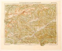 cca 1910 Hochschwab turista térkép / map
