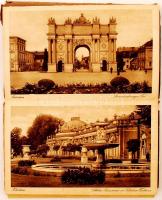 Hans Kania: Neuer Führer durch Potsdam und Umbegebung. kihajtható téképpel + Postdam képeslapfüzet