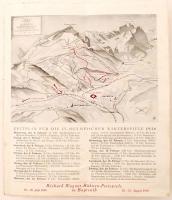 1936 IV. Téli Olimpia (február 6-16)Garmisch- Partenkirchen műsorfüzete. 22,5x10cm