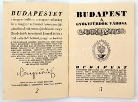 [Gaál András:] Budapest a gyógyfürdők városa. Bp., [1942-1943], Budapesti Középonti Gyógy- és Üdülőh...