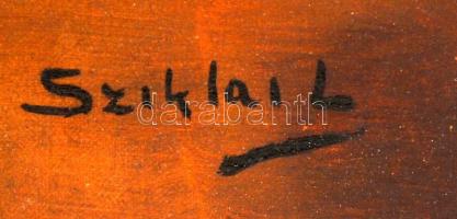 Sziklai Lajos: János bá. Olaj, vászon, jelzett, antik keretben, 80×60 cm