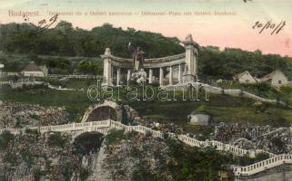 Budapest I. Döbrentei tér a Gellért-szoborral (EK)