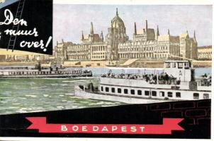 Budapest V. Országház, 'Boedapest' holland lap (kis szakadás / small tear)