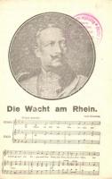 Wilhelm II, Die Wacht am Rhein, Musikpostkarte