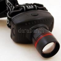 1 db kisméretű energiatakarékos, állítható fényerősségű fejlámpa, saját dobozában