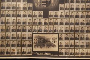 1941 Régi fénykép: A M. Kir. rendőrség lévai tanosztályának 1941-ben végzett próbarendőreinek tabló ...