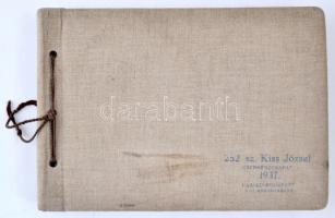 1937 A 252. sz. Kiss József cserkészcsapat Passau-Budapest vízi mozgó táborának látványos fotóalbuma...