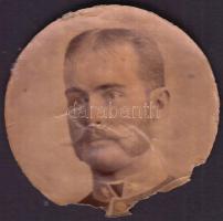 cca 1910 Lickl Géza, az Osztrák-Magyar Monarchia utolsó rendőrfőparancsnoka, rossz állapotú fotó, d: 4 cm
