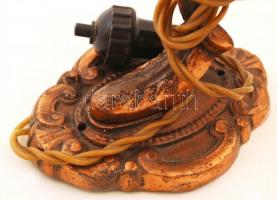 2 db régi, javításra szoruló réz falikar