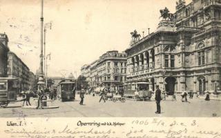 Vienna, Wien I. Opernring mit k.k Hofoper (Rb)