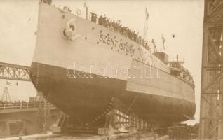 SMS Szent István, Photo Jelussich / K.u.K. navy, ship launching, photo