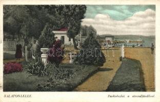 Balatonlelle, park, strand (EK)