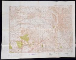 1917 Radautz és környéke a 40. repülőszázad megfigyelései alapján készített térkép a 19. honvéd gyalogezred bélyegzőjével / 1917 Radautz and area map made by the Hungarian air force 60x80 cm