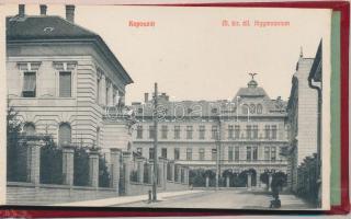Kaposvár - szecessziós borítású képeslapfüzet 10 lappal; kiadja Gerő Zsigmond