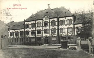 Szeged, Felső leányiskola; Grünwald Hermann kiadása