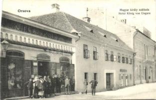 Orsova, Magyar király szálloda Kugler Simon üzlete / Hotel, shop (Rb)