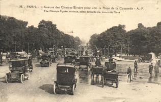 Paris, Champs-Élysées avenue, traffic