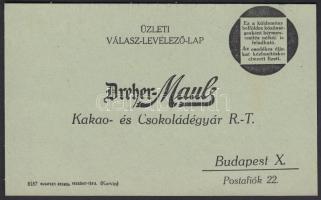 1933 Dreher- Mauls kakaó- és csokoládégyár Részvénytársaság Árjegyzéke. Fotókkal illusztrált kiadvány. 63 oldal, 21,5x14cm