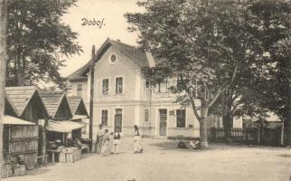 Doboj, K.u.K. Militär-Post- und Telegraf-Amt; Verlag Johann Streitz / military post office, market