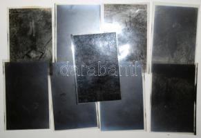 cca 1930-1940 Akt negatívok, 9db, 9x6cm