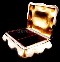 Dianás ezüst (Ag) ékszerdoboz, br.: 410gr, 17x12x7cm