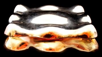 Dianás ezüst (Ag) ékszerdoboz, br.: 410gr, 17x12x7cm