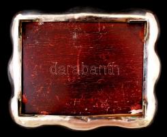 Dianás ezüst (Ag) ékszerdoboz, br.: 410gr, 17x12x7cm