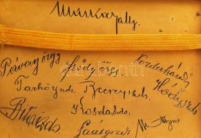 Ezüst cigarettatárca, jelzett,  "Damjanich KP. ZLJ. Tisztikara 1930-1934" felirattal, tűzz...