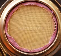 Díszes, ezüst púdertartó , jelzett, BM monogrammal  br.: 50 gr, d:6,5cm