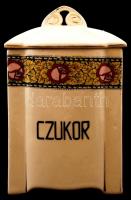 Kerámia fűszertartó, matricás, 15x12x9cm