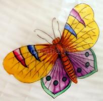 Herendi Viktória mintás, kézzel festett váza, jelzett, hibátlan, m: 32 cm