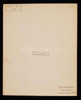 cca 1930 Balogh Rudolf: Székesfehérvári Ciszterci templom sekrestyeszekrény részlete. 28,5x23cm