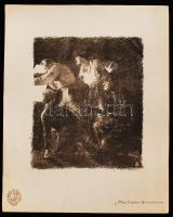 cca 1915 A Berliner Secession 3db expressionista litográfiája, jelzettek a dúcon: Wilhelm Schmocken:...